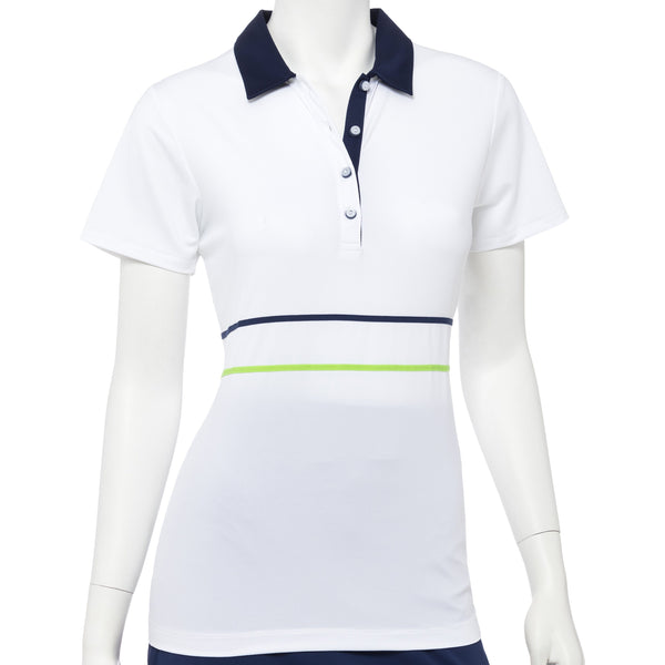 Short Sleeve Tape & Mesh Trim Polo - EPNY