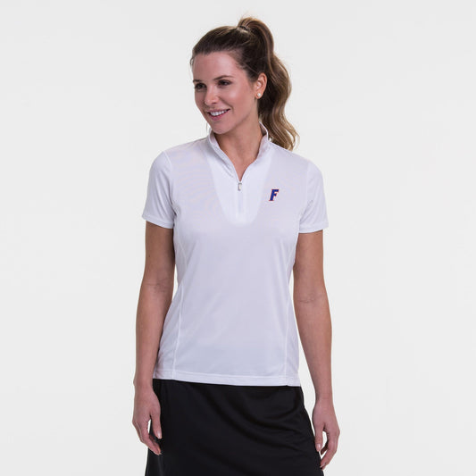 Florida | Short Sleeve Convertible Zip Mock Polo | Collegiate