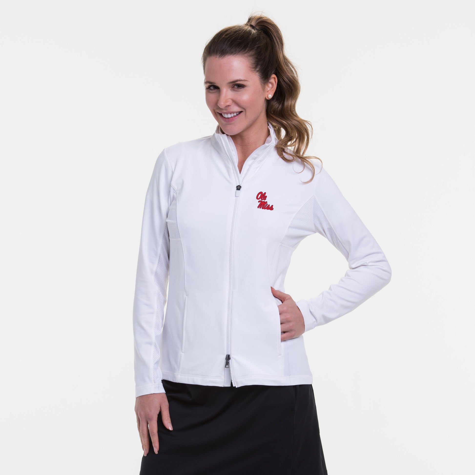 Ole Miss | Long Sleeve Brushed Jersey Jacket | Collegiate