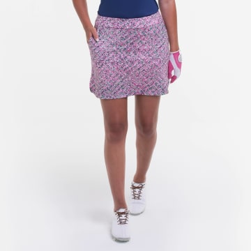 17 1/2 IN MULTI TEXTURE PRINT SKORT - SALE