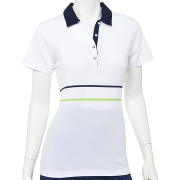 Short Sleeve Tape & Mesh Trim Polo - SALE