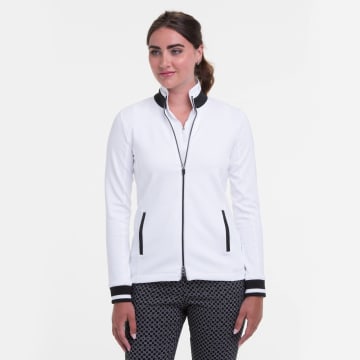 Long Sleeve Contrast Trim Jacket - Sale