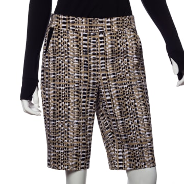 Tribal Wood Grain Print Compression Short - SALE