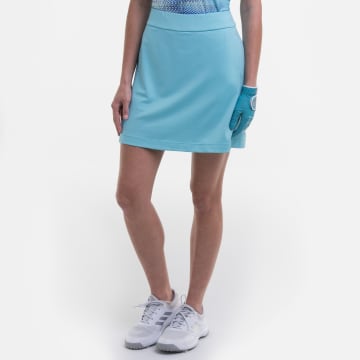 Knit Skort w/ Back Mesh Pleat Detail - Sale