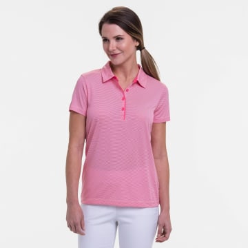 Short Sleeve Geometric Jacquard Polo - SALE