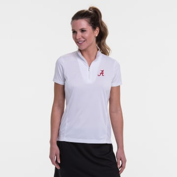 Alabama | Short Sleeve Convertible Zip Mock Polo | Collegiate