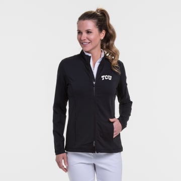 TCU | Long Sleeve Brushed Jersey Jacket | Collegiate