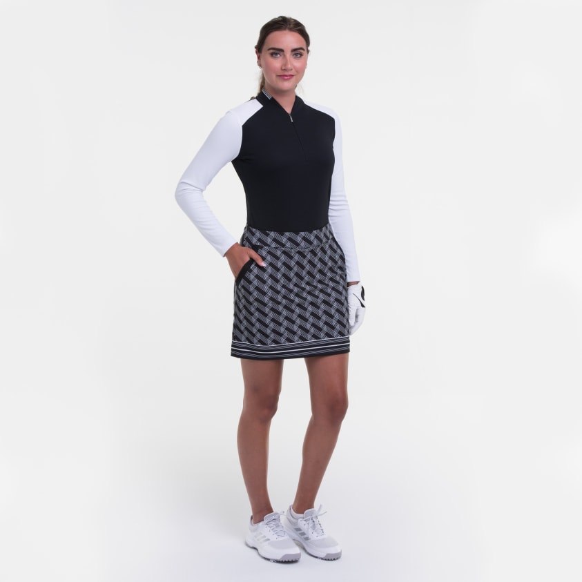 19 Inch Geometric Print Skort