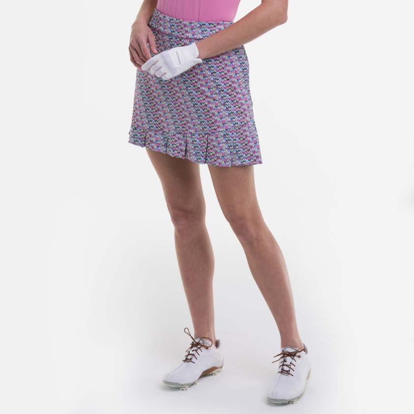17 1/2 INCH CHEVRON PRINT SKORT