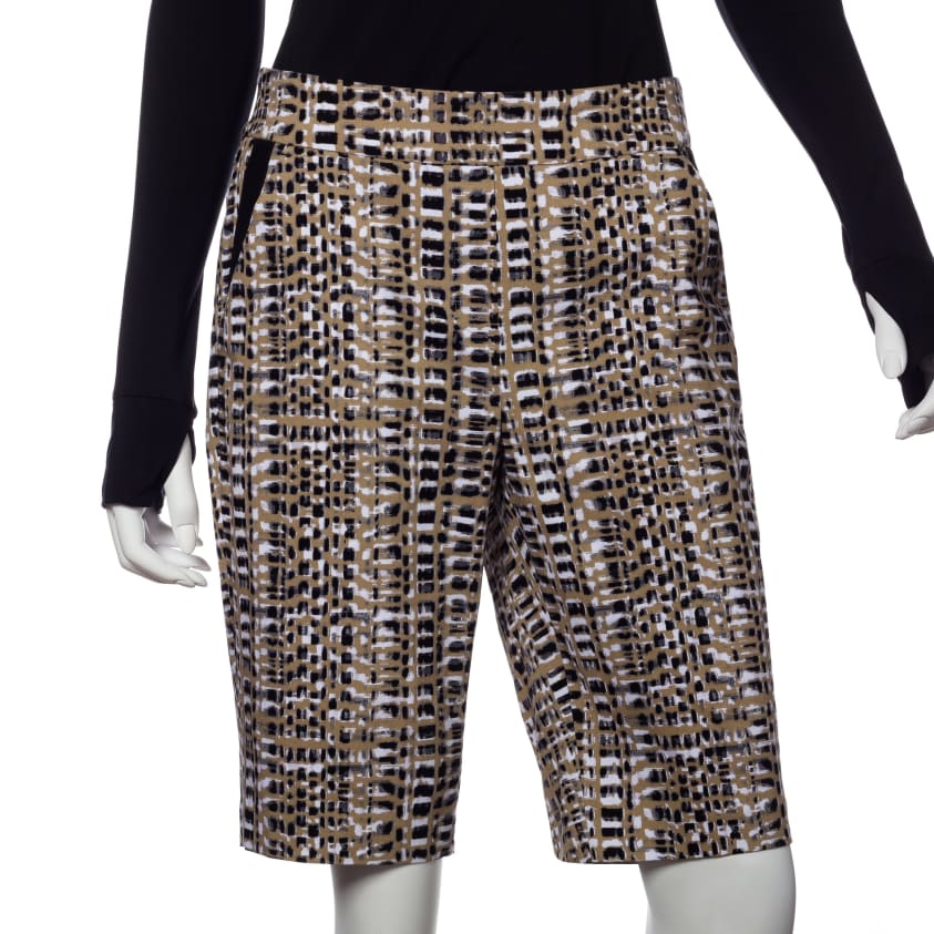 Tribal Wood Grain Print Compression Short - EPNY