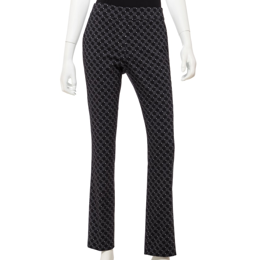 Geo Dot Grid Print Compression Pant - EPNY