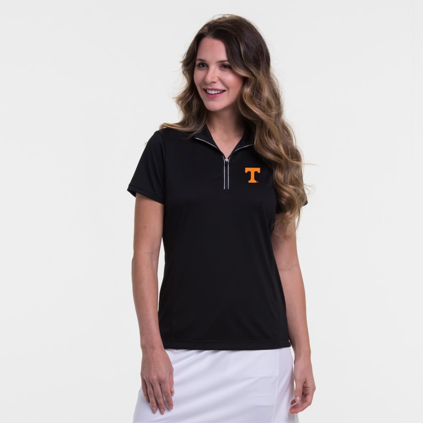 Tennessee Short Sleeve Convertible Zip Mock Polo
