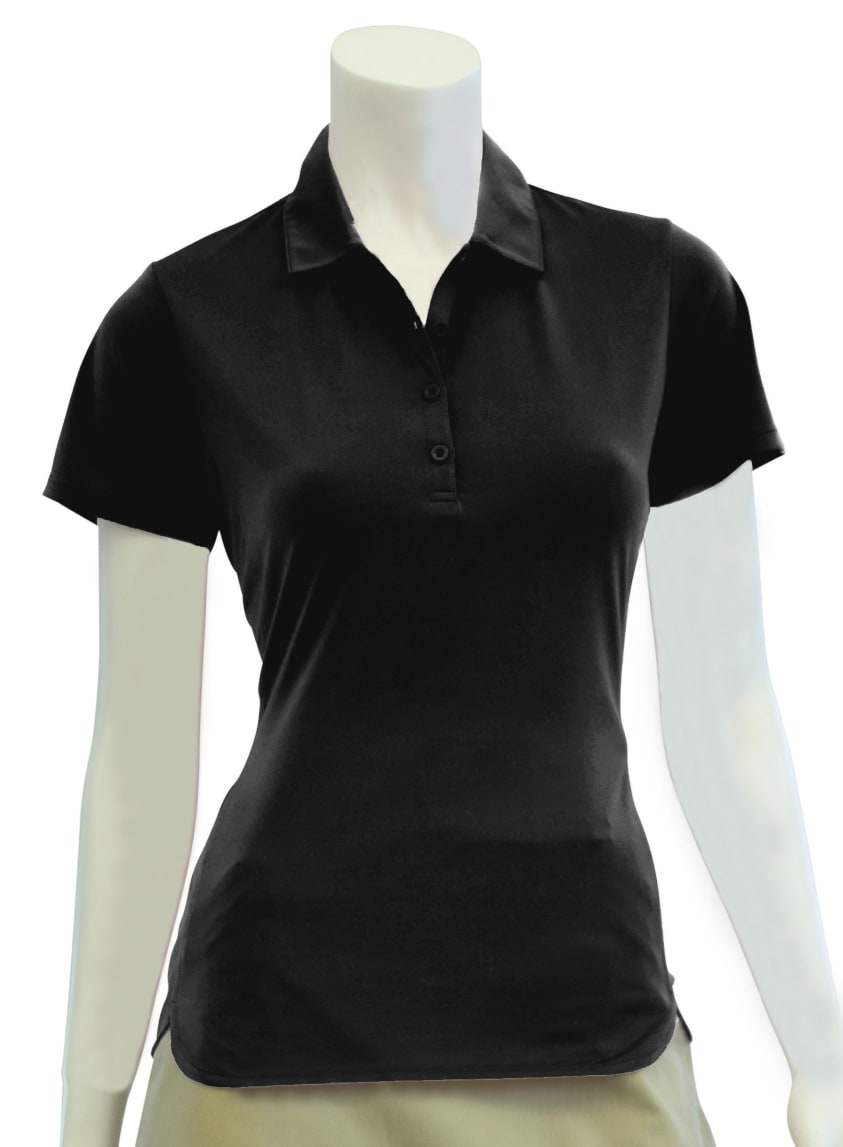 Short Sleeve Polo with Curved Hem Detail - EPNY