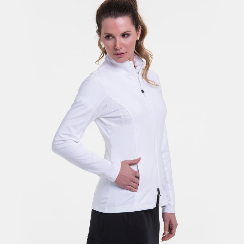 White bell sleeve jacket sale