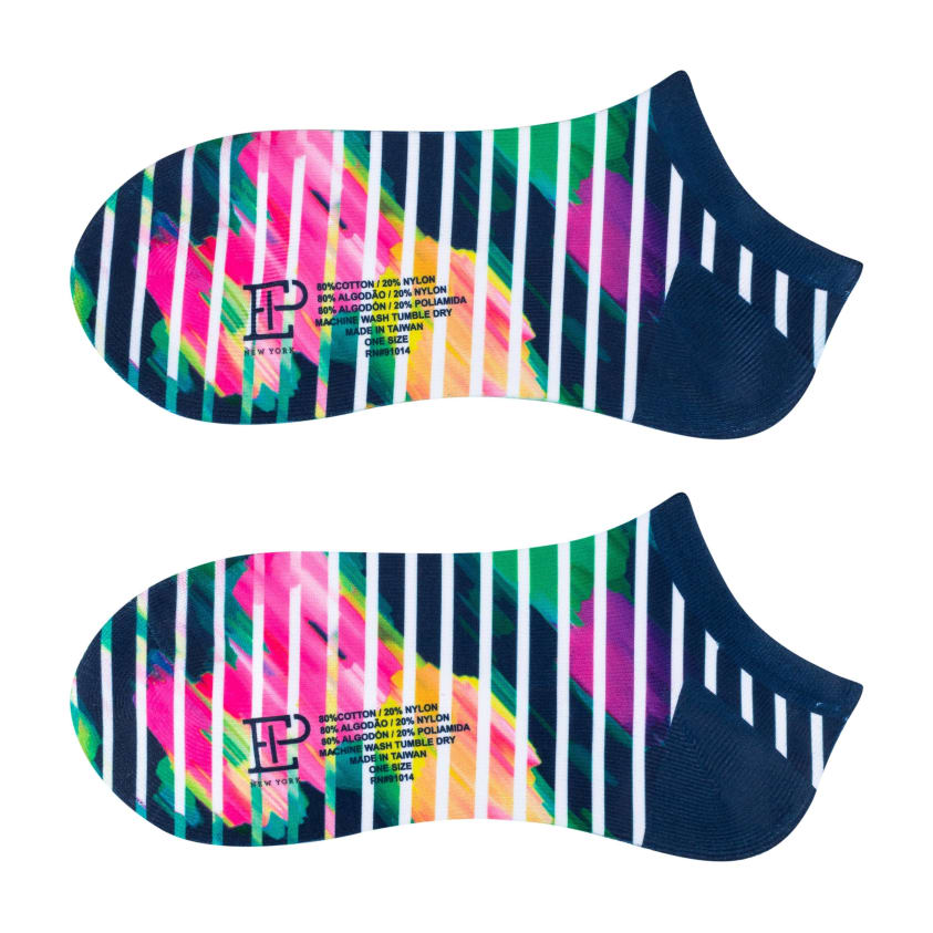 Watercolor Stripe Print Sport Sock - EPNY